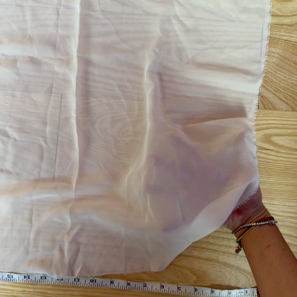 Ivory / Off White Silk Georgette from Amanda Wakeley (4'3"x6'8") by the yard - Picture 9 of 10